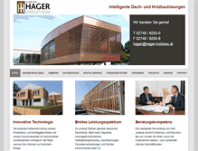 Tablet Screenshot of hager-holzbau.at